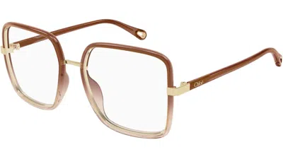 Chloé Rectangular Flat Mirror In Gold