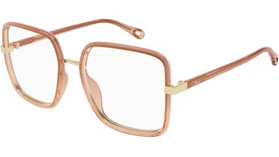 Chloé Rectangular Flat Mirror In Gold