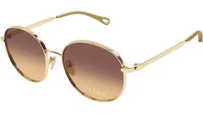 Chloé Eyewear Round Frame Sunglasses In Multi