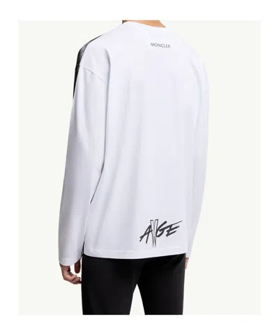 Moncler Long-sleeved T-shirt In Blue