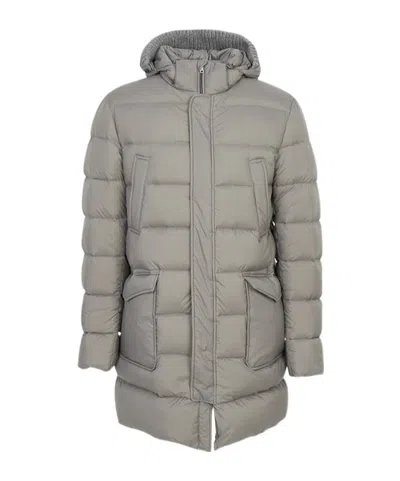 Herno Long-sleeved Down Jacket In White