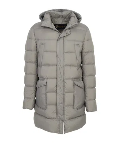 Herno Long-sleeved Down Jacket In White