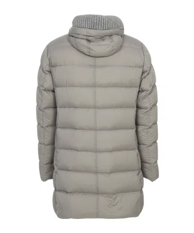 Herno Long-sleeved Down Jacket In White