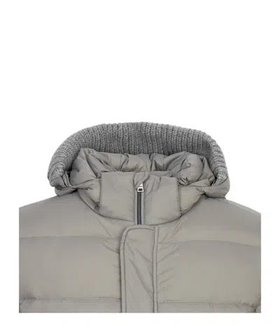 Herno Long-sleeved Down Jacket In White