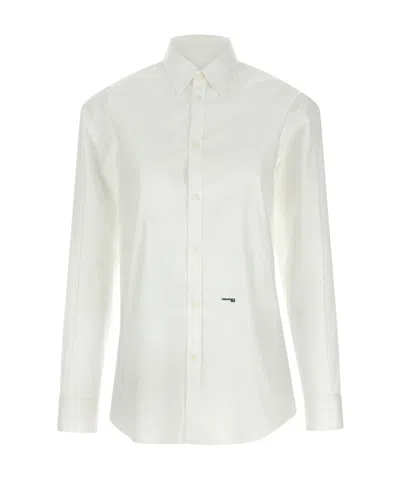 Dsquared2 Better Collaboration Long Sleeve Shirt In White