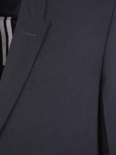 Rick Owens Single-breasted Jacket In Blue