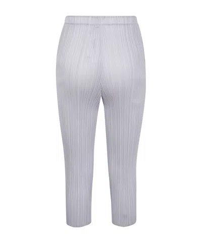 Issey Miyake Pleats Please  Pleated Pants In Gray