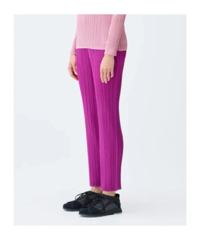 Issey Miyake Monthly Colors September Pants In Purple