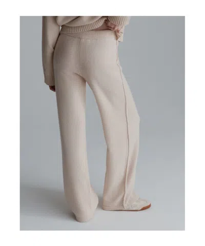 Marella Virgin Wool Knitted Trousers In White
