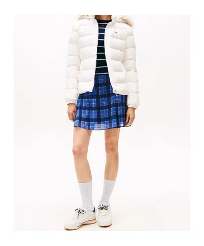 Tommy Hilfiger Shiny Water Repellent Down Puffer Jacket In White
