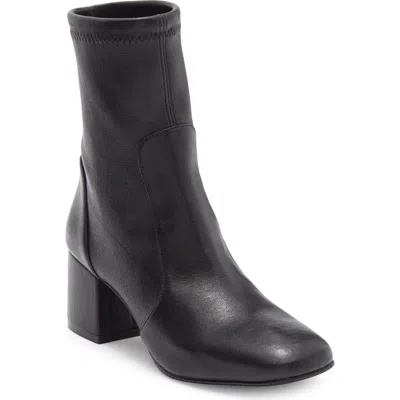 Stuart Weitzman Sleek Sock Bootie In Black