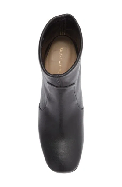Stuart Weitzman Sleek Sock Bootie In Black