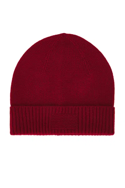 Guest In Residence Ribbed-cuff Cashmere Beanie In Red