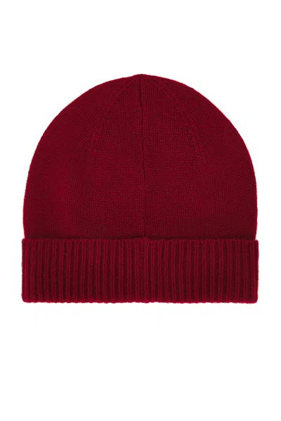 Guest In Residence Ribbed-cuff Cashmere Beanie In Red