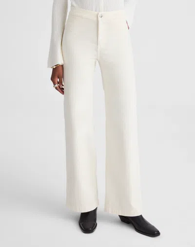 Madewell The Wide Leg Corduroy Pants In White