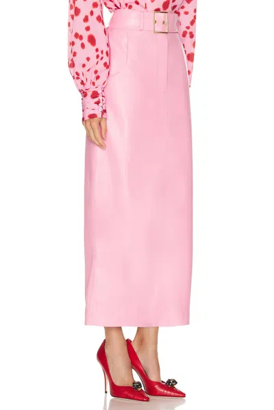 Rowen Rose Belted Long Skirt In Pink | ModeSens