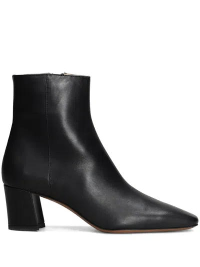 Fabio Rusconi High Heels Ankle Boots In Black Leather In Black