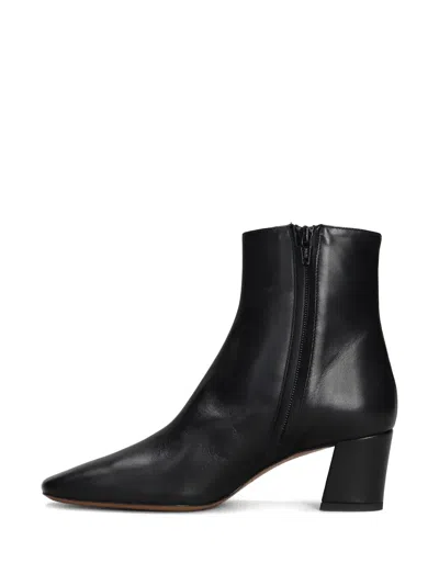 Fabio Rusconi High Heels Ankle Boots In Black Leather In Black