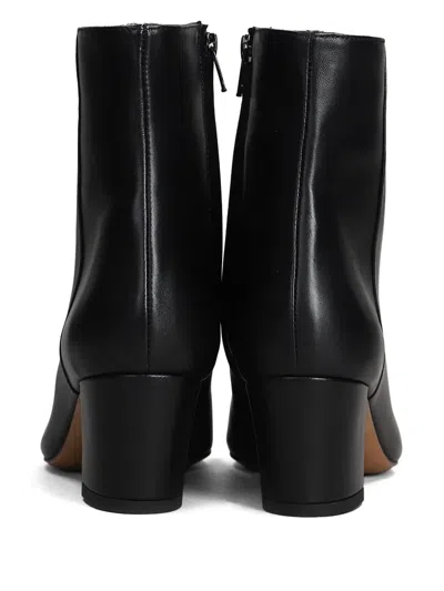 Fabio Rusconi High Heels Ankle Boots In Black Leather In Black