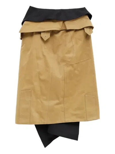 August Barron Layered Midi Skirt In Multi