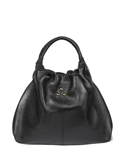 Jérôme Dreyfuss Gordi M Textured Shoulder Bag With Handle In Black