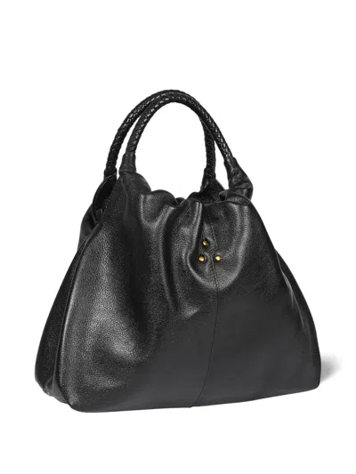 Jérôme Dreyfuss Gordi M Textured Shoulder Bag With Handle In Black