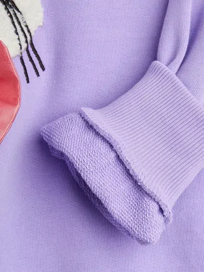 Mini Rodini Appliqué-bow Sweatshirt In Purple