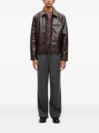 Samsoe & Samsoe Sacliff Zip Jacket In Brown