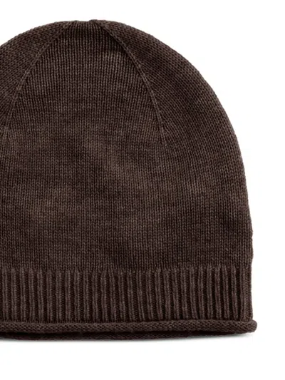 Chinti & Parker Wool-blend Beanie In Brown