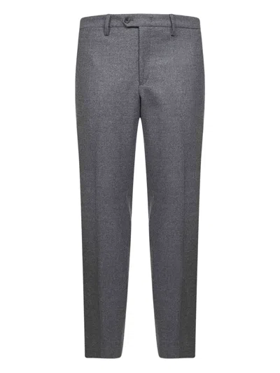 D4.0 Button-fastening Trousers In Gray