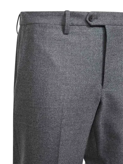 D4.0 Button-fastening Trousers In Gray