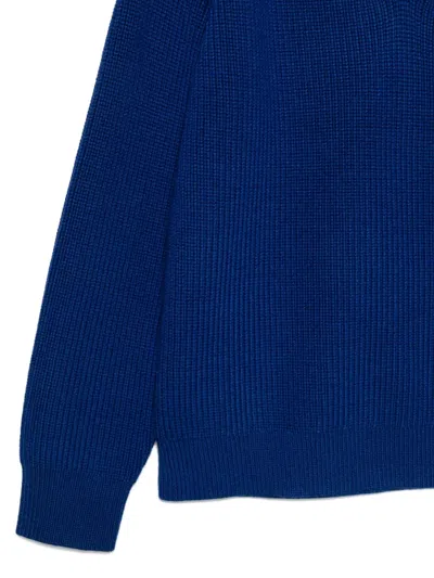Calvin Klein V-neck Sweater In Blue
