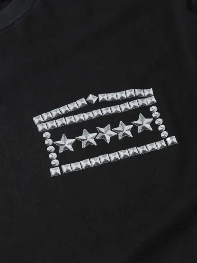 星星铆钉印花T恤