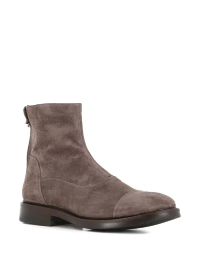 Alberto Fasciani 30mm Zip-fastening Suede Boots In Multi