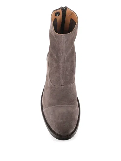 Alberto Fasciani 30mm Zip-fastening Suede Boots In Multi
