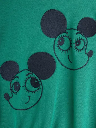 Mini Rodini Mouse-detail Sweatshirt In Green