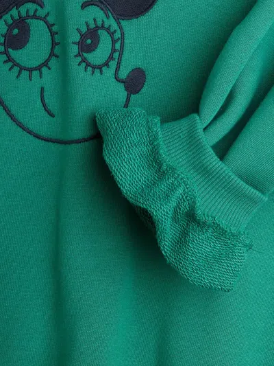 Mini Rodini Mouse-detail Sweatshirt In Green