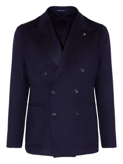 Tagliatore Double-breasted Jacket In Blue