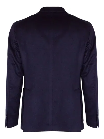 Tagliatore Double-breasted Jacket In Blue