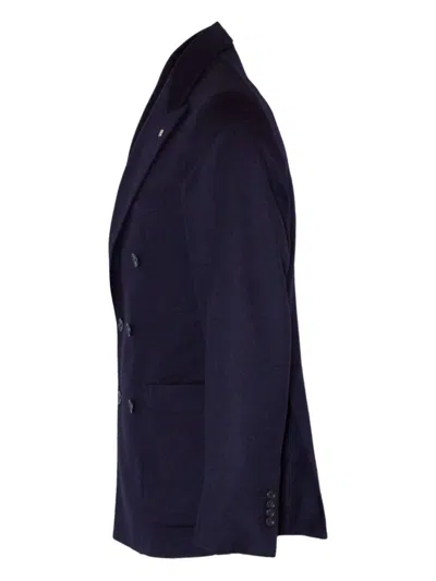 Tagliatore Double-breasted Jacket In Blue