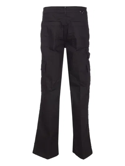Liu •jo Cargo Style Jeans Featuring Multiple Pockets In Black