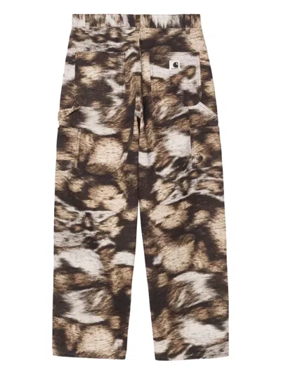 Carhartt Brandon Single Knee Wide Leg In Pattern