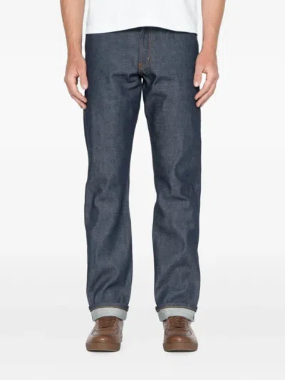 Naked And Famous True Guy Cotton Jeans In Blue