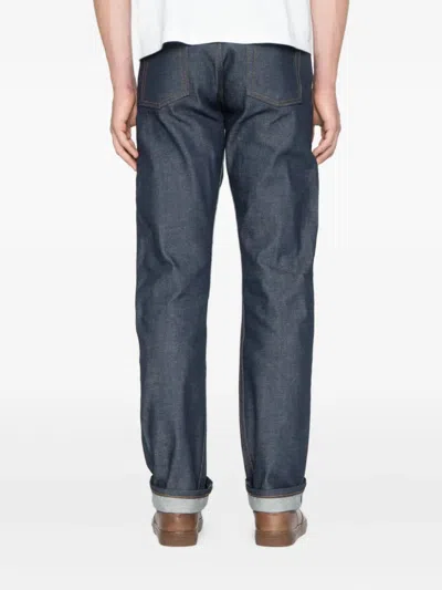Naked And Famous True Guy Cotton Jeans In Blue