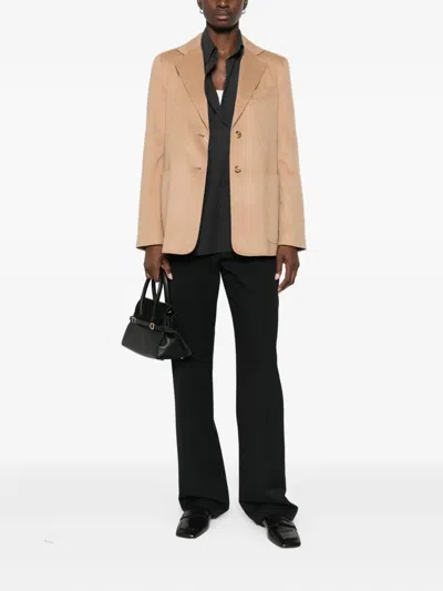 Max Mara Single-breasted Blazer In Neutral