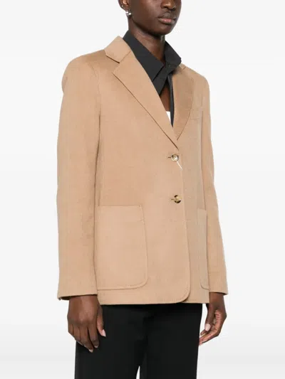 Max Mara Single-breasted Blazer In Neutral