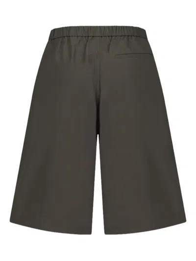 Amomento Pleat-detail Shorts In Brown