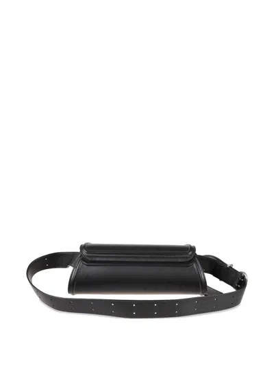 Jil Sander Cylindrical Shoulder Bag In Black