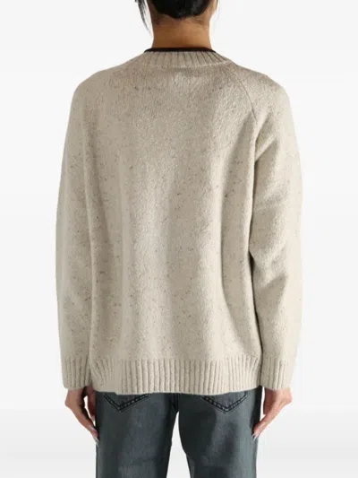 Atelier New York Button Trim Cardigan In Multi