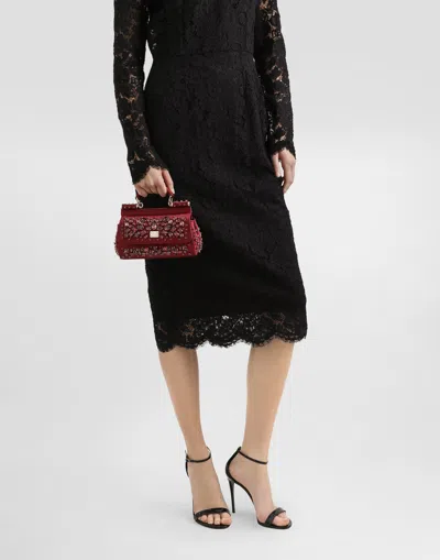 Dolce & Gabbana Small Sicily Handbag In Red